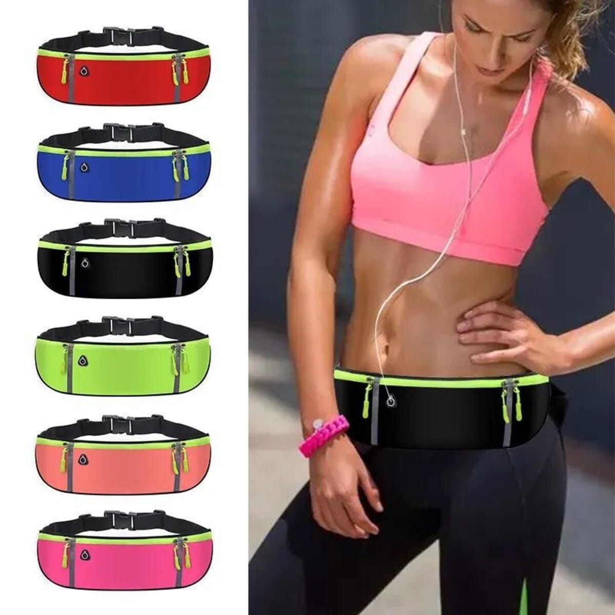 Waterproof Sports Adjustable Waist Strap Fanny Bag
