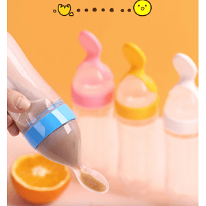 Baby Food Squeeze Feeding Spoon