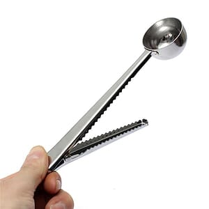 Stainless Steel Bag Clip With Spoon