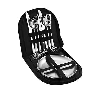 10 Pieces / Kit Portable Tableware Picnic Utensil Set
