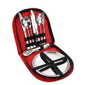 10 Pieces / Kit Portable Tableware Picnic Utensil Set