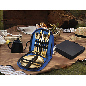 10 Pieces / Kit Portable Tableware Picnic Utensil Set