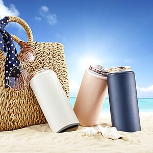 12oz Insulated Double Walled Stainless Steel Can Cooler