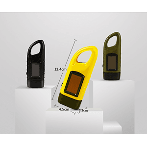 Hand Crank Solar Powered Flashlight