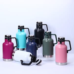 64 oz Double Wall Insulated Stainless Steel Growler
