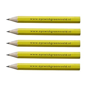 Golf Pencil with Eraser Hex & Round Shape