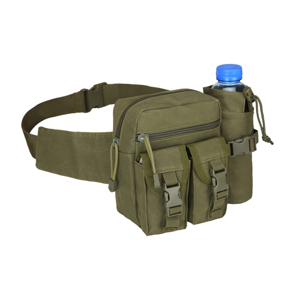 Military Tactical Waist Bag with Water Bottle Holder