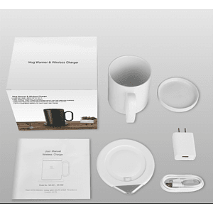 2 in 1 Smart Coffee Mug Warmer with Wireless Charger
