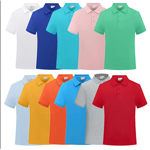 Cotton Breathable Solid Color Lapel Polo