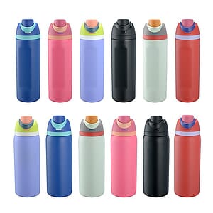 16 oz. Insulated Stainless Steel Water Bottle with Straw Lid