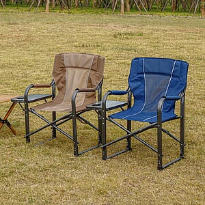 Portable Folding Camping Chair with Side Table