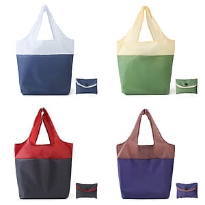 Polyester Waterproof Collapsible Shopper Tote Bag