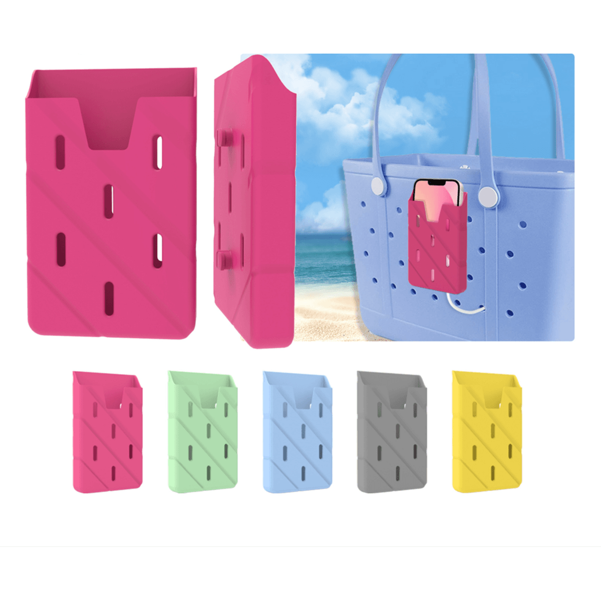 Beach Bag Silicone Phone Holder