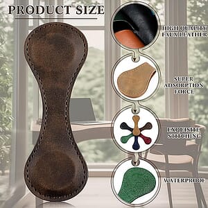 Magnetic Leather Bookmark