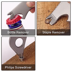 Multi-function 7-in-1 Mini Bird Crowbar Bottle Opener