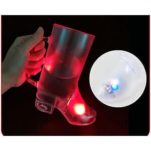 16 Oz Flashing Bar Boot Glass 8 Mode Led Light-Up Beer Mug