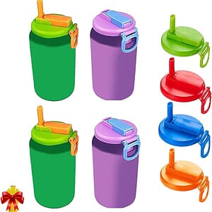 Reusable Silicone Can Straw Lid