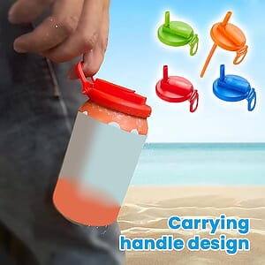 Reusable Silicone Can Straw Lid