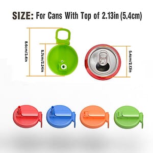 Reusable Silicone Can Straw Lid