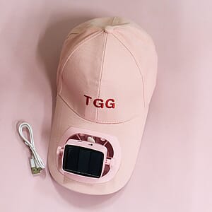 Solar Fan Hat Rechargeable USB Battery Baseball Cap