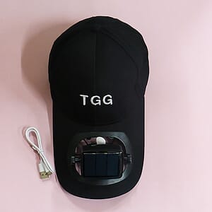 Solar Fan Hat Rechargeable USB Battery Baseball Cap