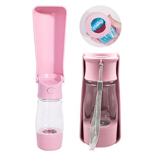 Double-layer Portable Pet Folding Drinker / Food Storage