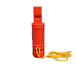 5-in-1 Compass Flint Lanyard Survival Whistle