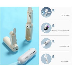 Multifunctional USB Mini Handheld Folding Fan