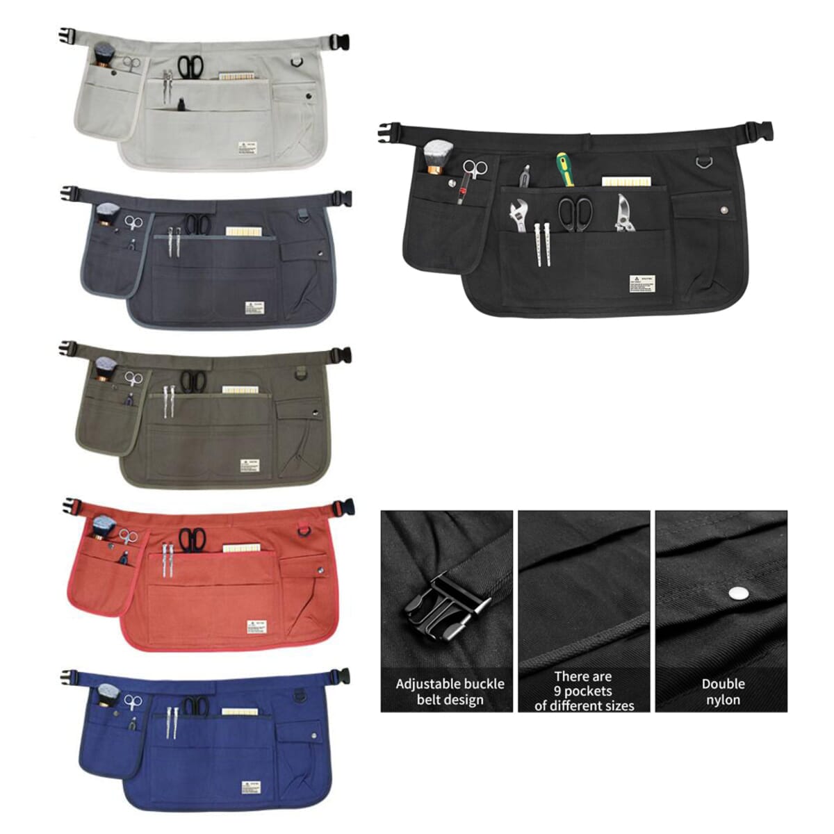 Half Apron With Tool Pockets
