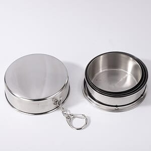 Retractable Stainless Steel Portable Keychain Wine Glass
