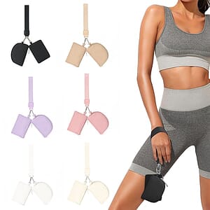 Mini Zip Around Wristlet keychain Wallet for Women
