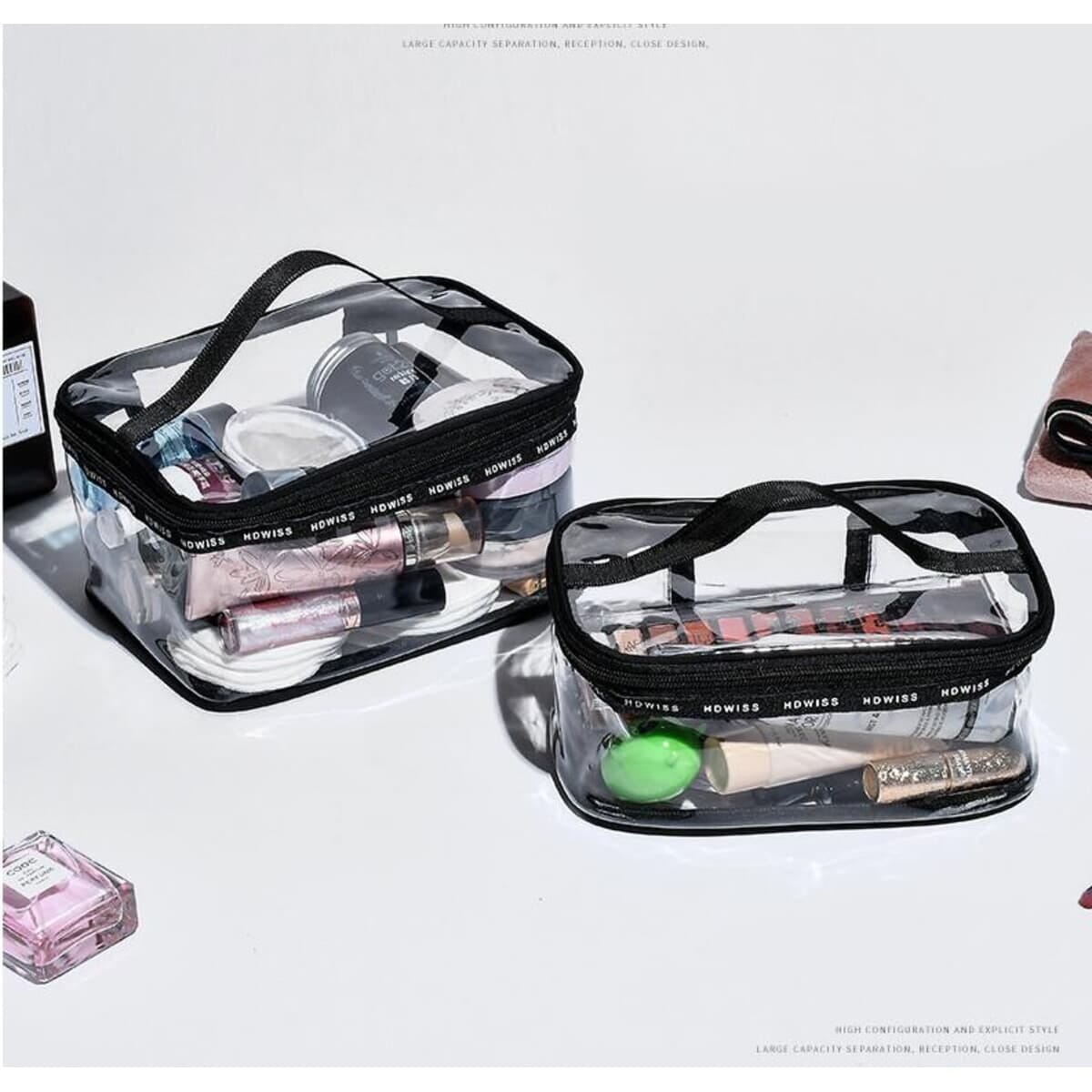 Clear Cosmetic Toiletry Bag for Travel