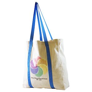 Full Side Gusset Cotton Tote, with Full Wrap Handles
