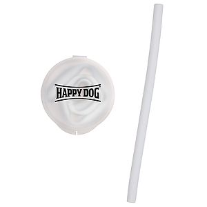 Silicone Straw w/ Case