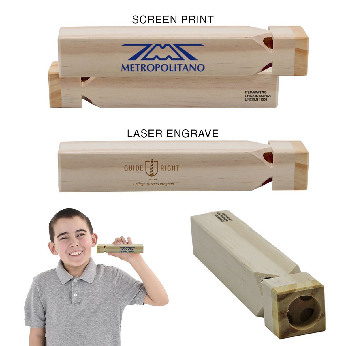 Wooden Train Whistle
