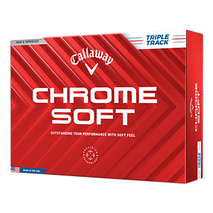 Callaway Chrome Soft Triple Track Golf Balls - White