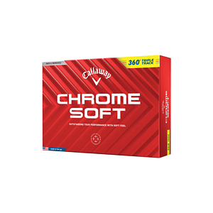 Callaway Chrome Soft 360 Triple Track Golf Balls - Yellow