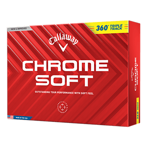 Callaway Chrome Soft 360 Triple Track Golf Balls - Yellow
