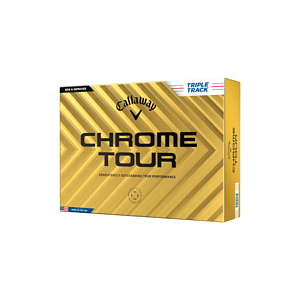 Callaway Chrome Tour Triple Track Golf Balls - White