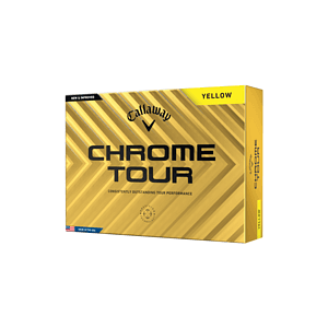 Callaway Chrome Tour Golf Balls - Yellow