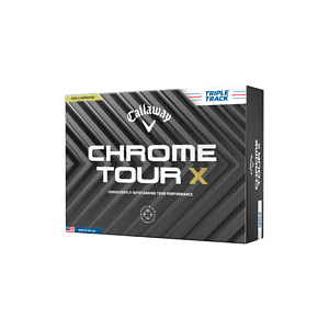 Callaway Chrome Tour X Triple Track Golf Balls - White