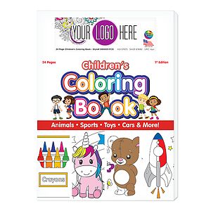 24 Page Children's Coloring Book - USA Made