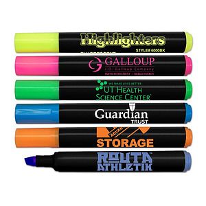 Brite Spots Black Barrel Jumbo Highlighter - USA Union Made