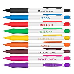 Mechanical Pencil with White Barrel - Refillable