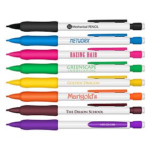 Mechanical Pencil with White Barrel - Refillable