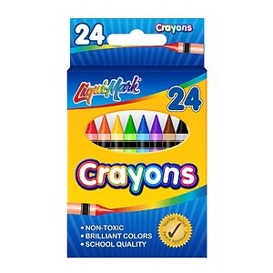 24 Pack Crayons - Assorted Colors