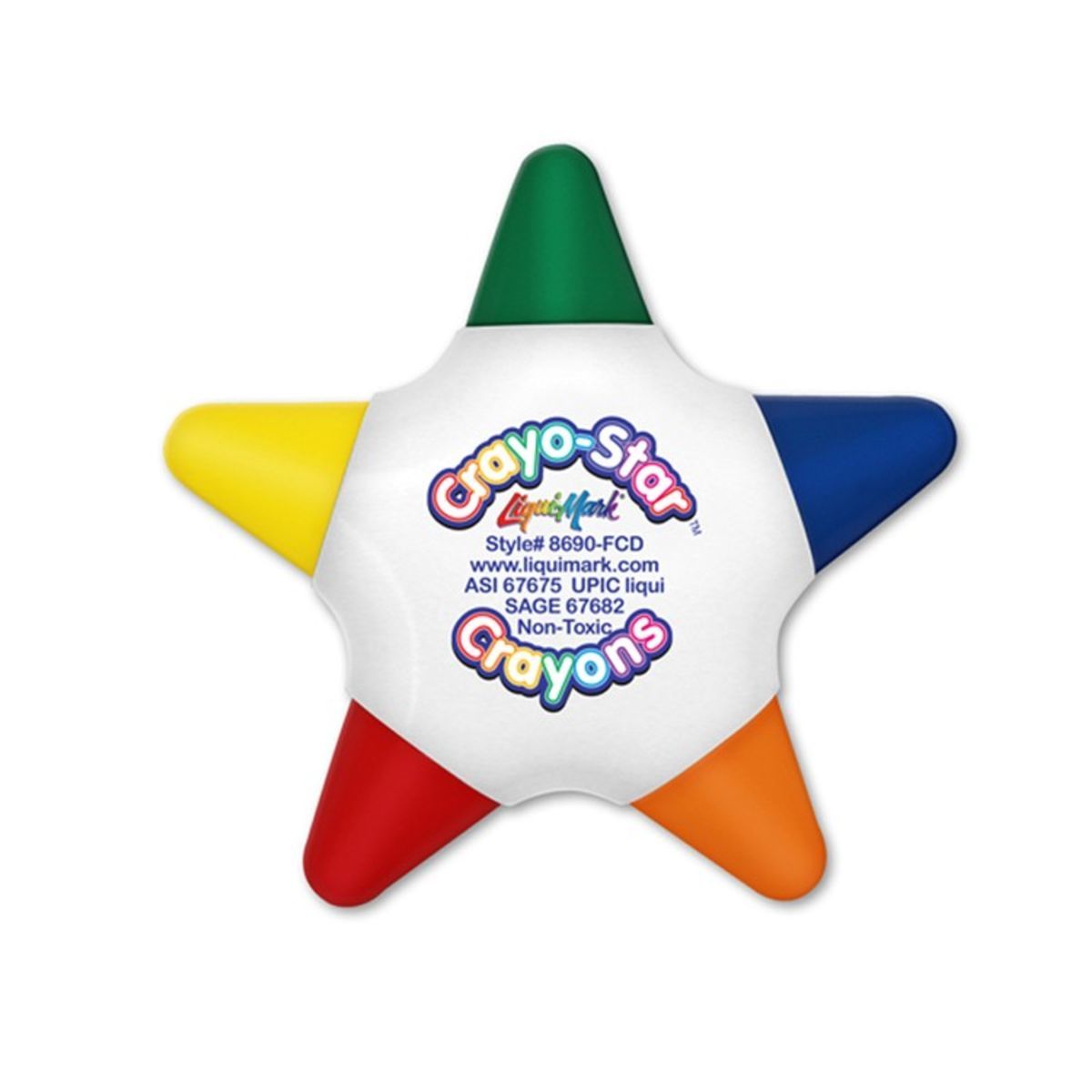 Crayo Star Five Color Star Shaped Crayon