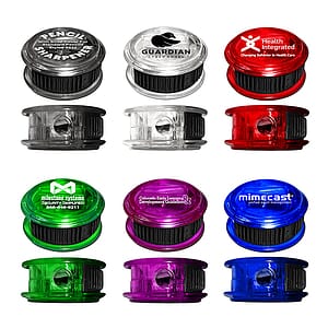 Round Pencil Sharpener with Sliding Cover