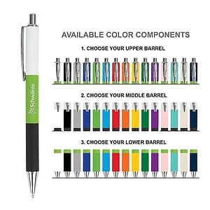 Color-Pop Plunge-Action Aluminum Ballpoint Pen