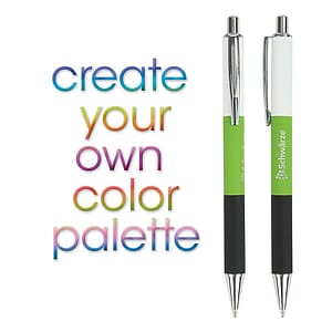Color-Pop Plunge-Action Aluminum Ballpoint Pen